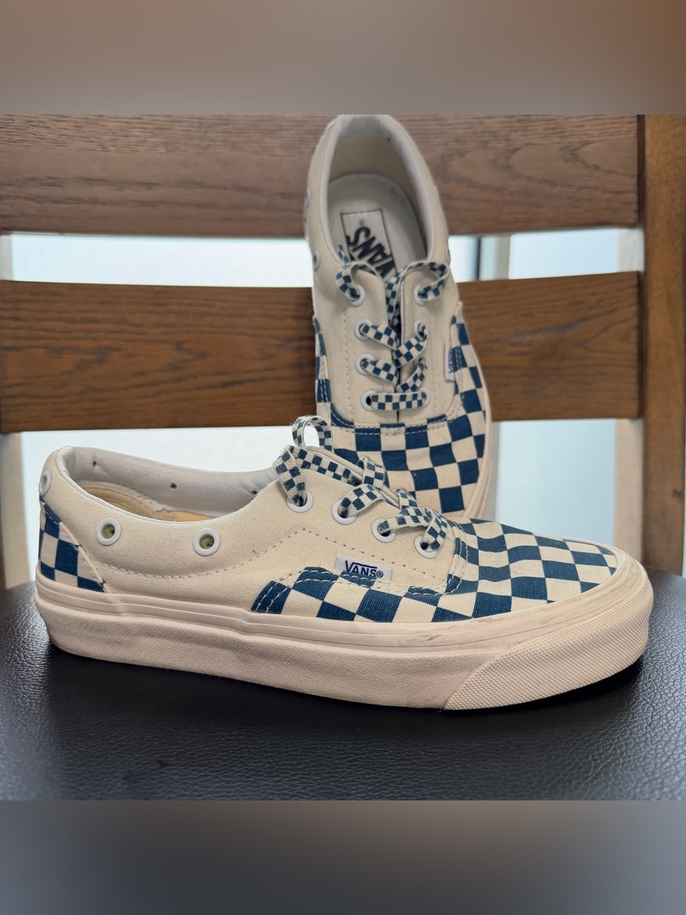 Vans Style 95 Lacey DX sneakers in the blue and off white 6.5 for women